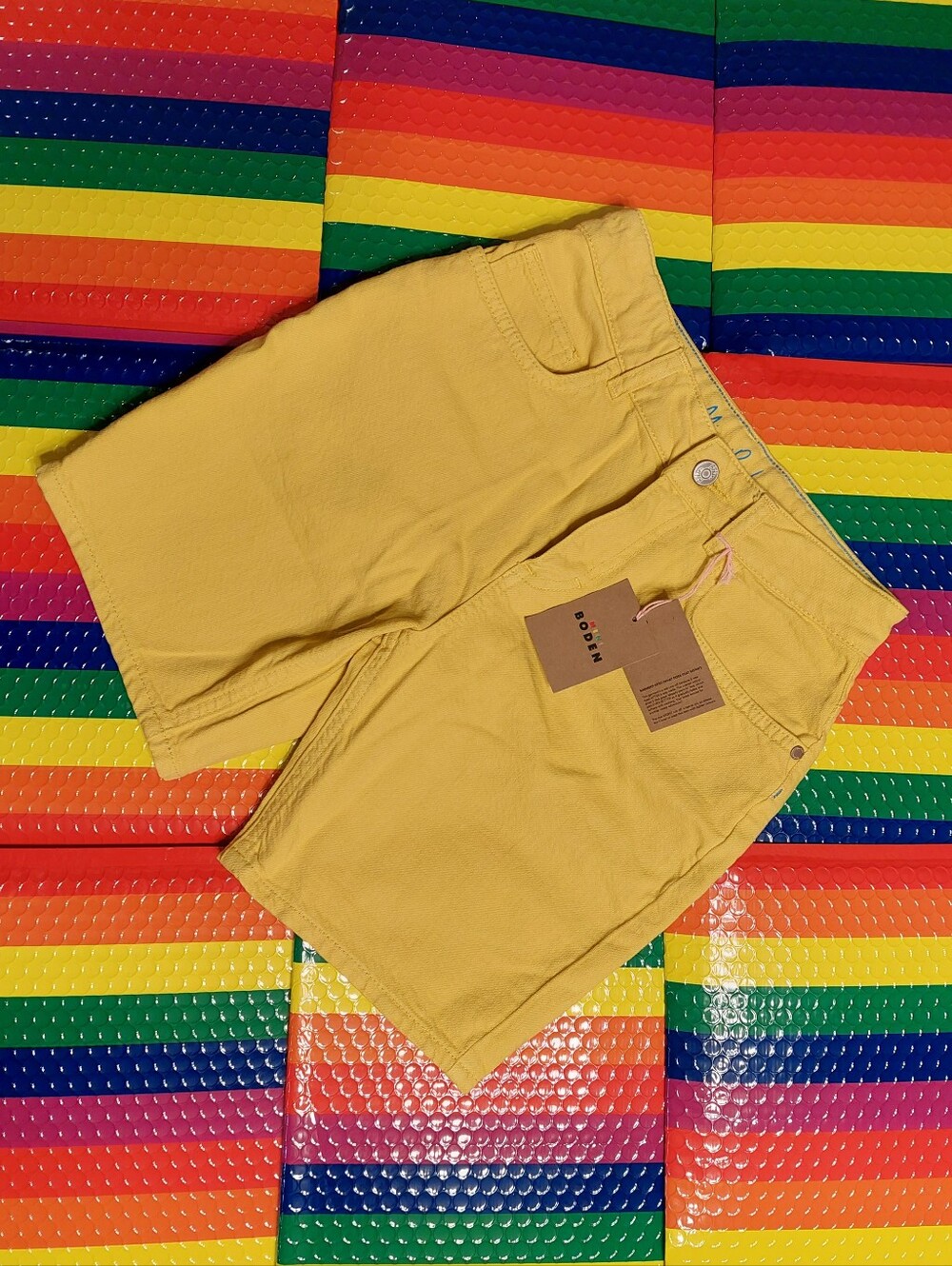 NWT MB yellow Shorts